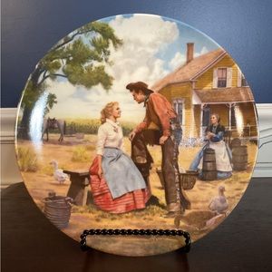 1985 Oklahoma collectors plate with certificate of authenticity